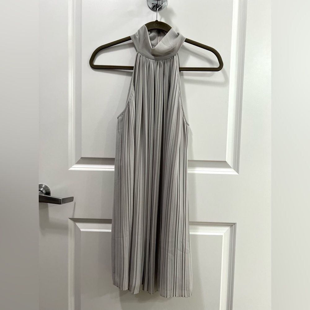 Naked Zebra Pleated High Neck Dress Size S